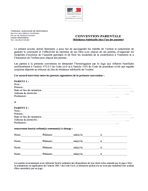 French Parental Agreement