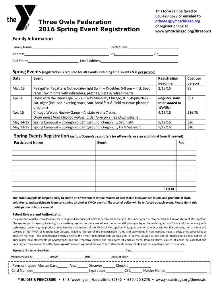 Fillable Online Family Event Registration Form TemplateJotForm Fax ...