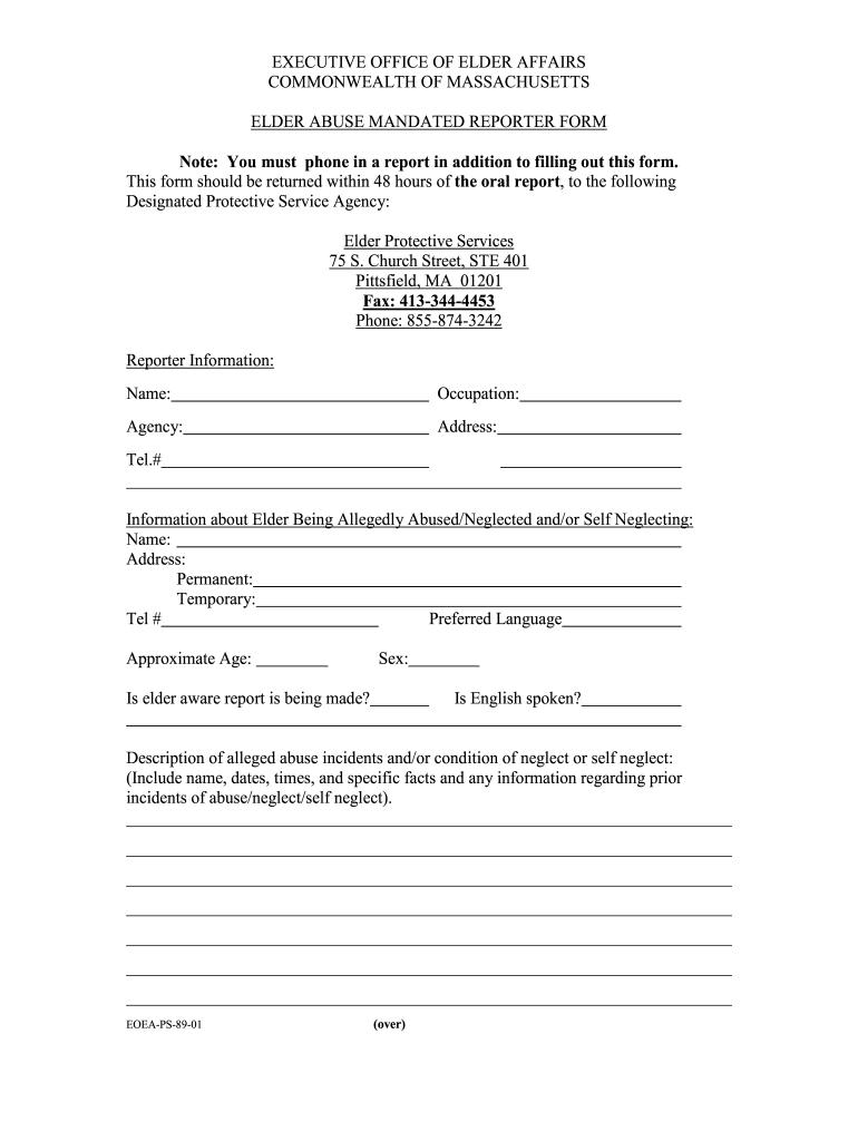 Fillable Online download elder abuse mandated reporter form Fax Email ...