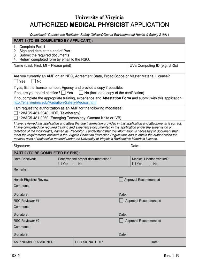 authorized medical physicist application - Environmental Preview on Page 1