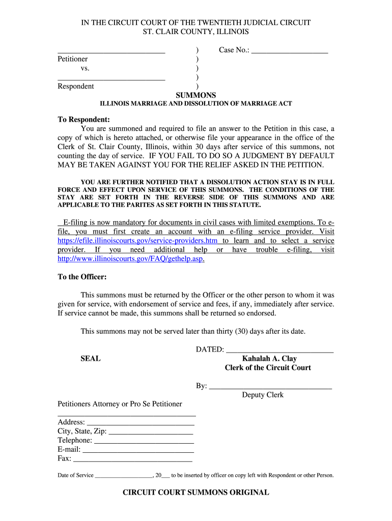 F DIVORCE SUMMONS doc Preview on Page 1