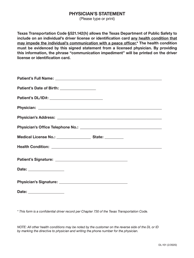 fillable-online-dl-101-fax-email-print-pdffiller
