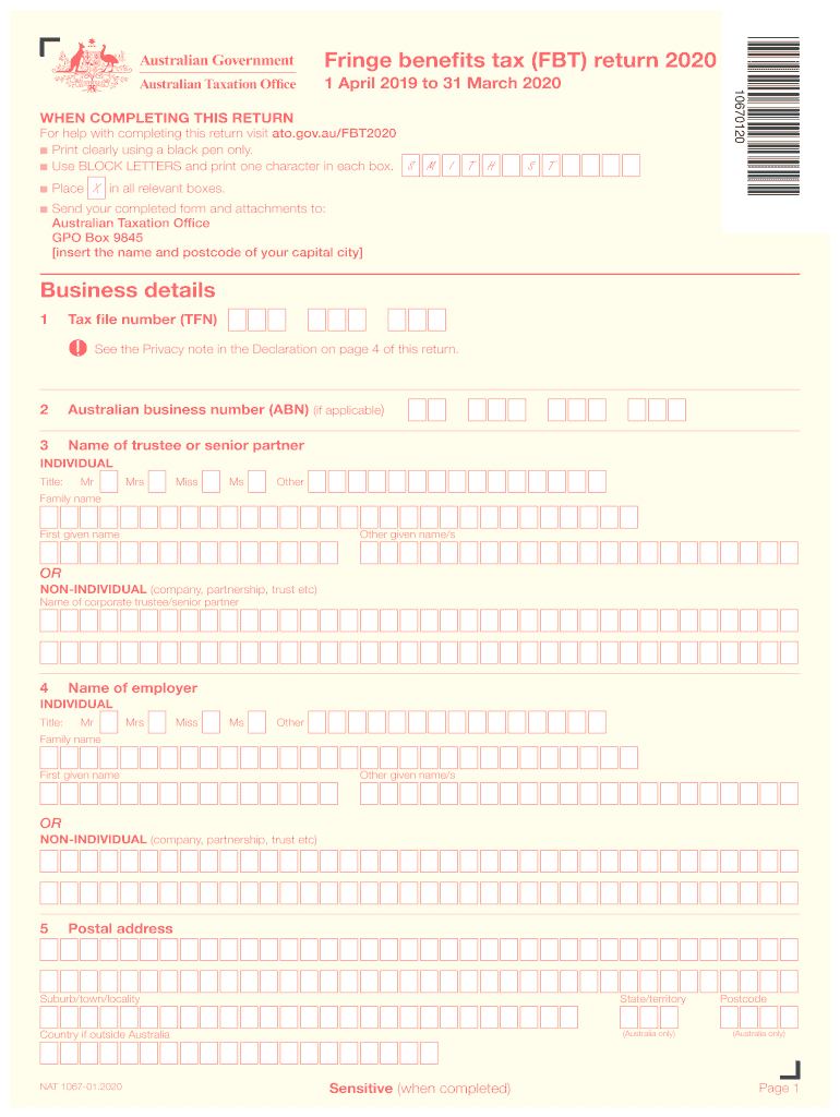2020 2022 Form AU NAT 1067 Fill Online Printable Fillable Blank 