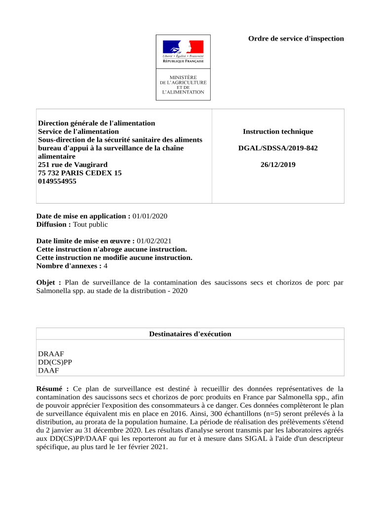 Fillable Online Fillable Online Ordre de service d