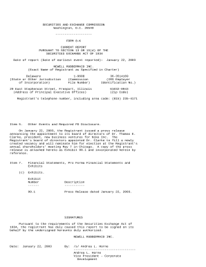 Fillable Online EXHIBIT INDEX 99.1 Press Release dated January 22, 2003 ...