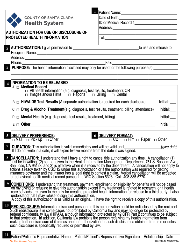 Santa Clara Valley Medical Center, 751 South Bascom Avenue, San Jose, Ca 95128, Telephone (408) 885- Preview on Page 1