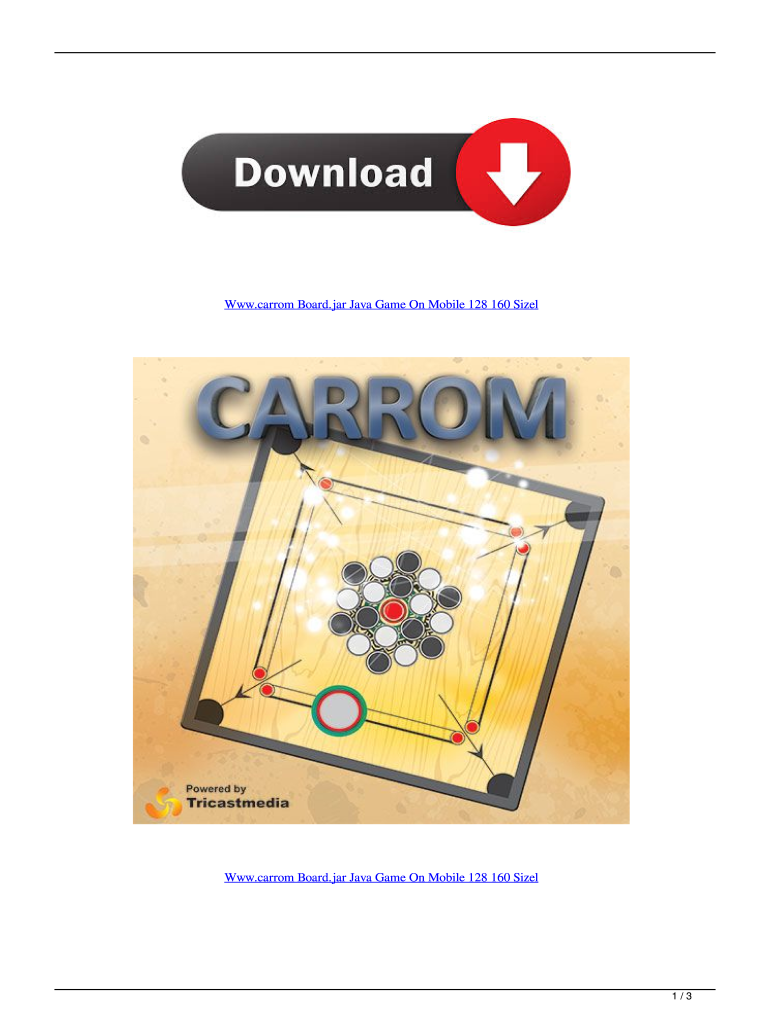 Mini Carrom Boad Java 240x320 Fill Online, Printable, Fillable, Blank