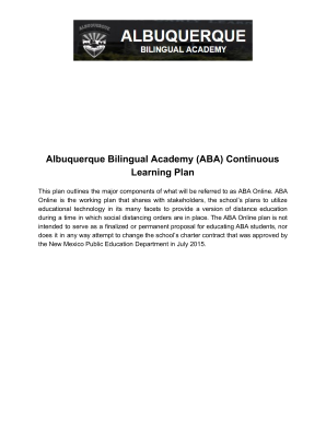 Continuous Learning Plan Overview for Students &amp; Families ...