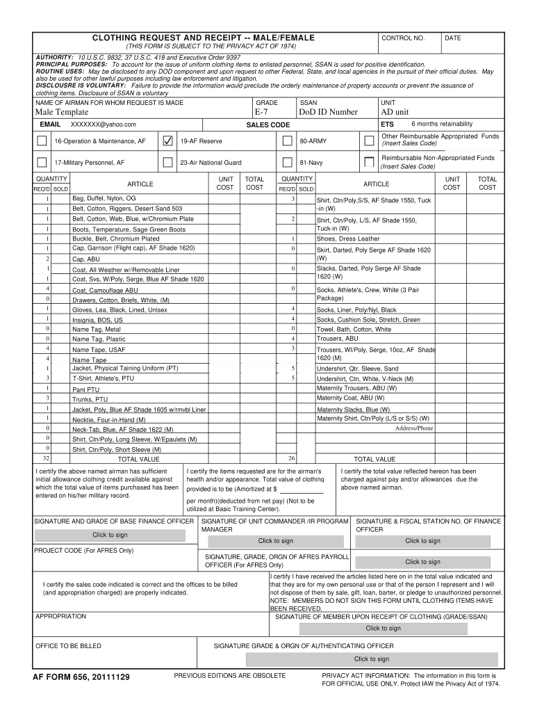 Fillable Online Army Clothing Request Form Google Sites Fax Email