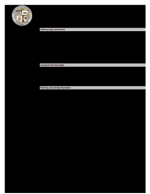 Fillable Online Los Angeles City PlanningLos Angeles City Planning Fax ...