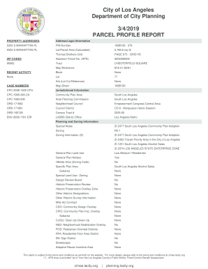 Fillable Online City of Los Angeles Department of City Planning 5 ...