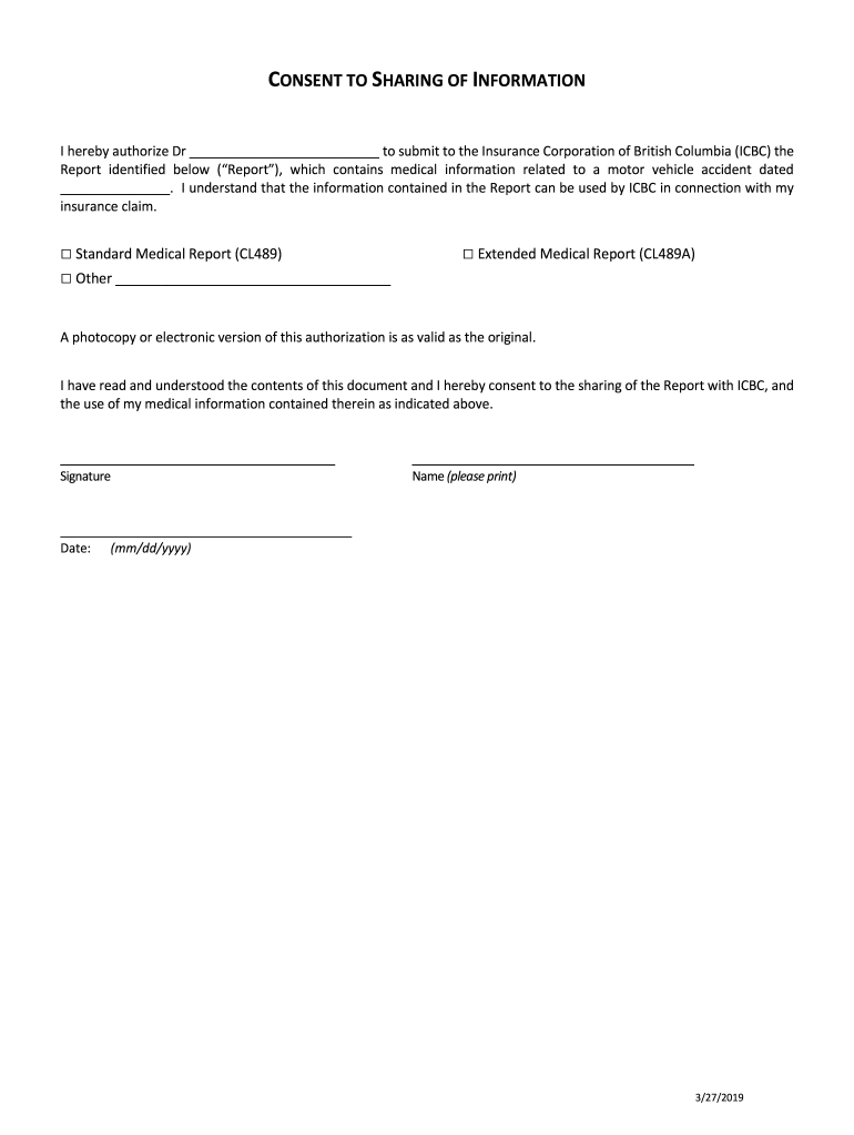Consent to Sharing of Information Preview on Page 1