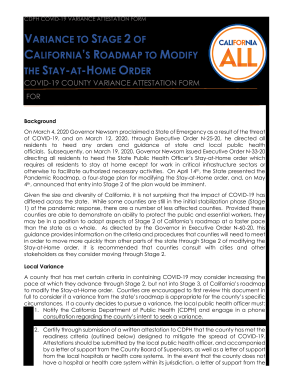 CDPH COVID-19 VARIANCE ATTESTATION FORM