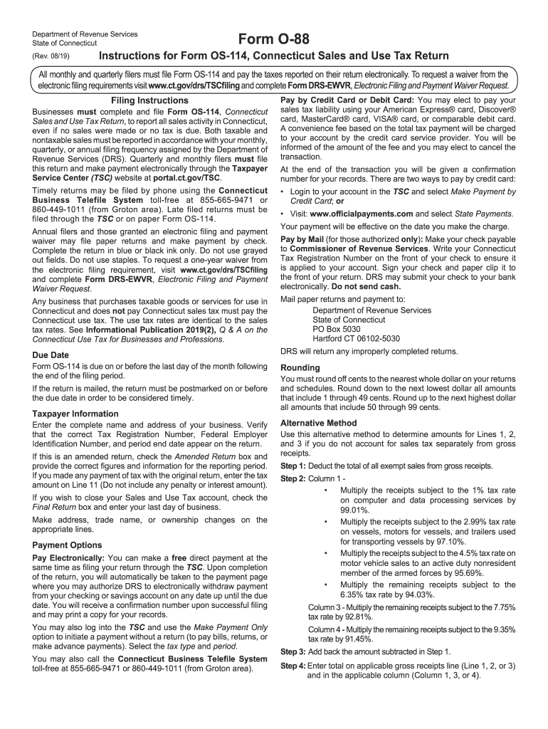 Fillable Online Form OS114 (SUT) CT.GOVConnecticut's Official State Fax Email Print