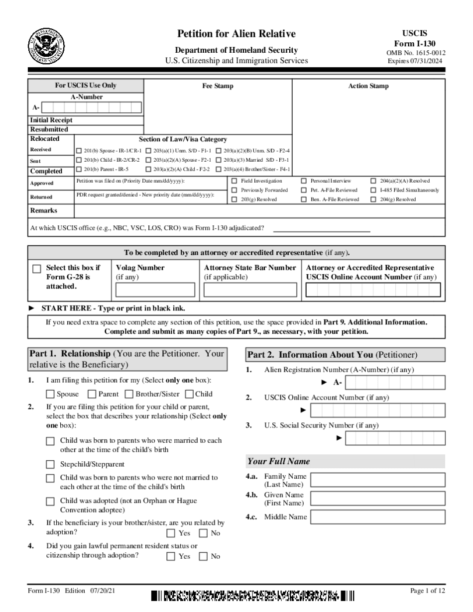 I-130 checklist for spouse 2021