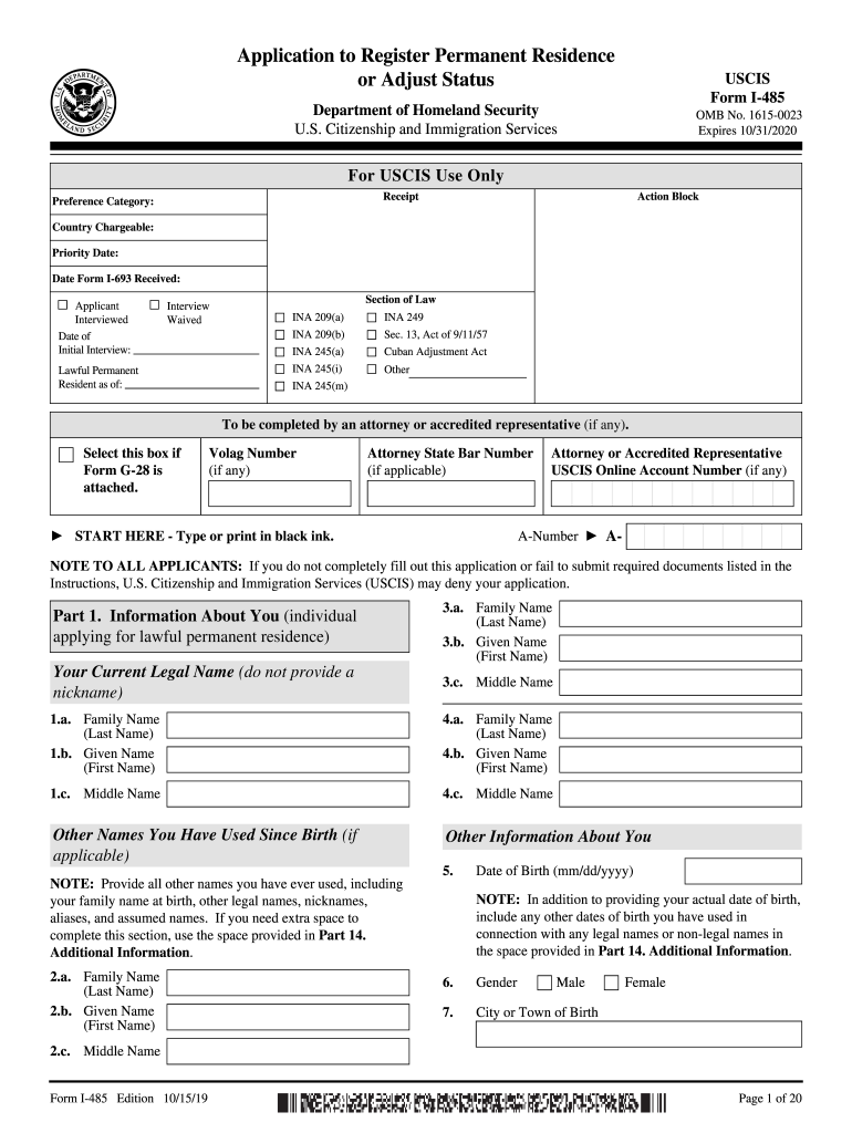 file i 485 online Preview on Page 1