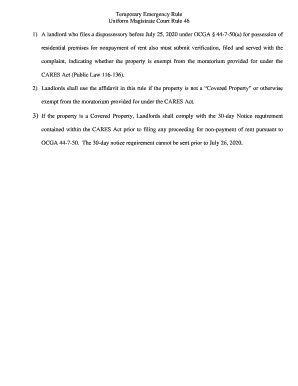 Letter &amp; Affidavit for Magistrate Court Rule 46 regarding ...