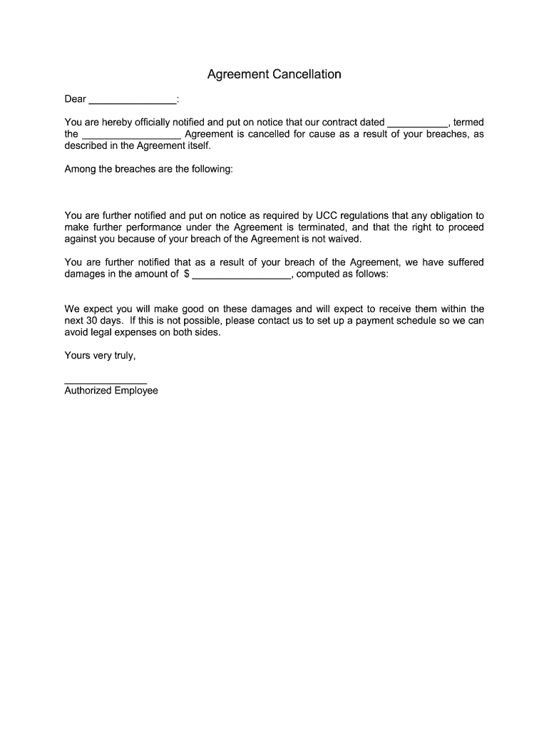 Printable Zurich Contract Cancellation Form Printable Forms Free Online