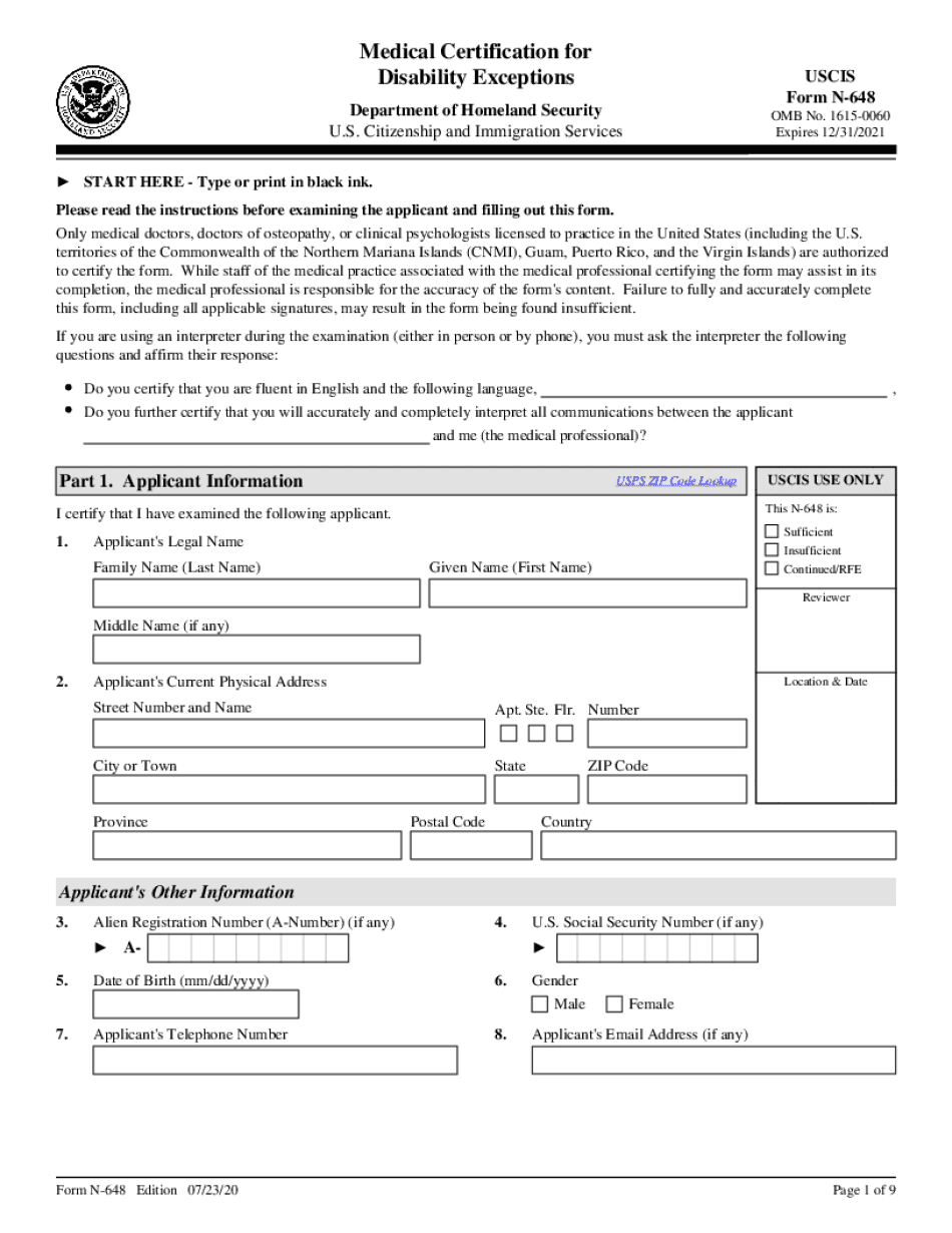 Form n-648 examples