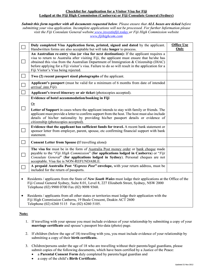 Fillable Online Single Entry Visa Application Form Fiji Consulate General Trade Fax fiji-visa-application-and-requirements-allworkvisa