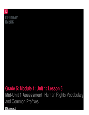 Fillable Online Grade 5: Module 1: Unit 1: Lesson 5 Fax Email Print ...