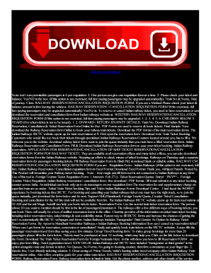 Reservation form download for railway ticket