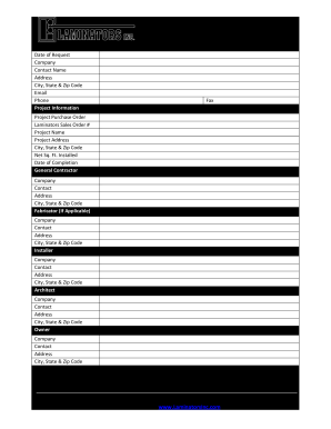 Commercial Plumbing Systems Design Request Form