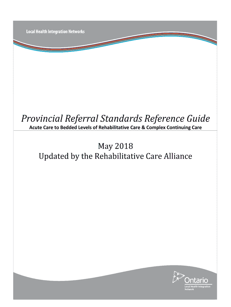 Fillable Online GTA Rehab Network Integrated Acute Care to Bedded