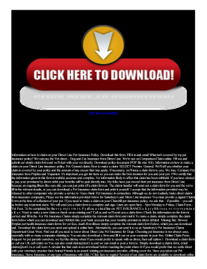 Directline pet insurance claim form