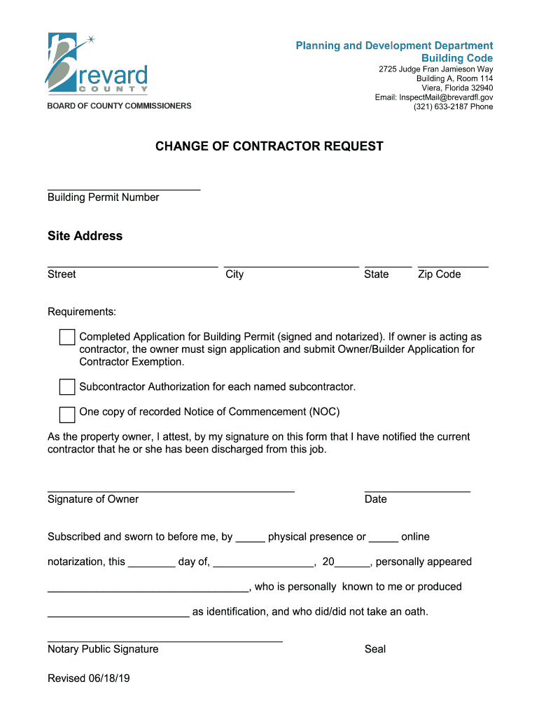 2020 State Certified Contractor Repository Form - Brevard ... Preview on Page 1