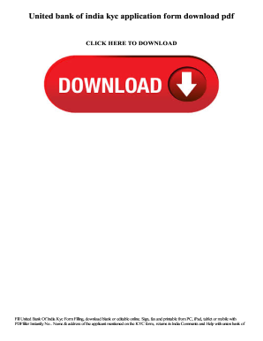 United bank of india kyc application form download pdf