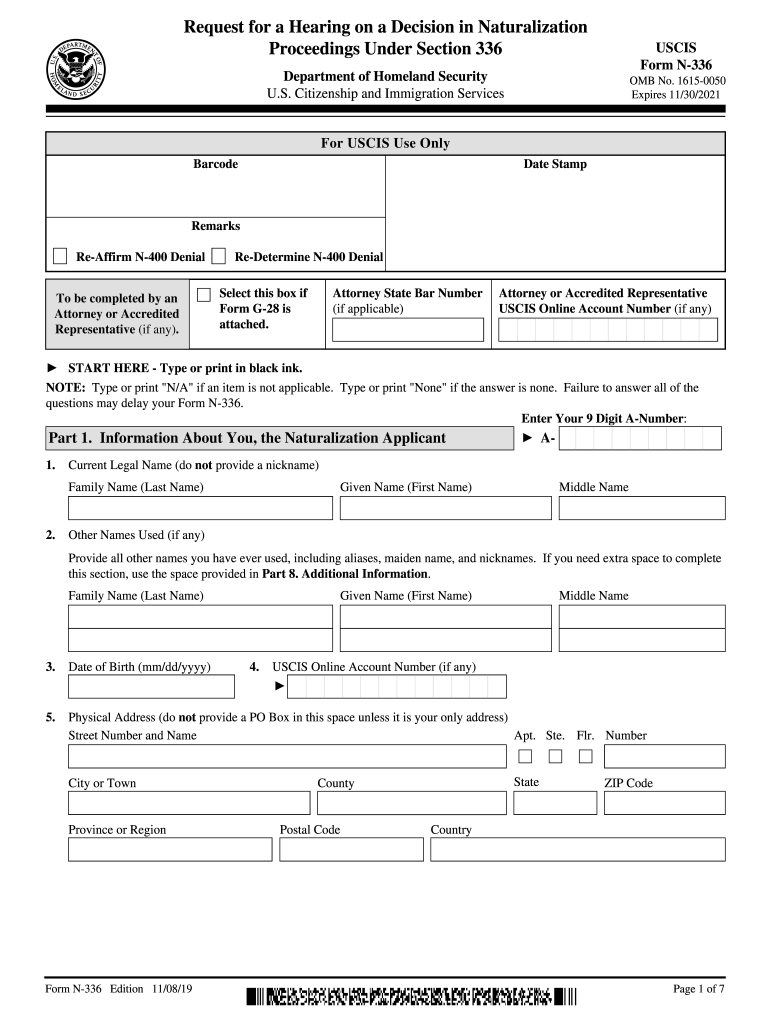 Denial of U S CitizenshipImmigration Attorneys in What to Consider Before Filing the N-336 Request f Preview on Page 1