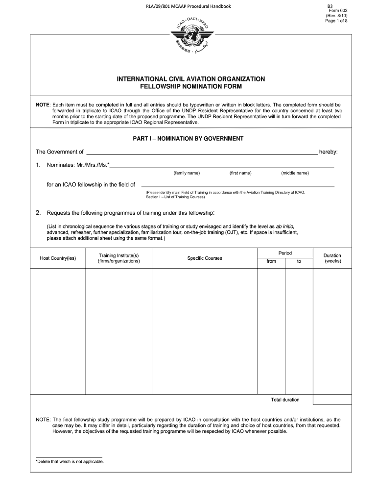 RLA09801 Multi-Regional Civil Aviation Assistance - ICAO Preview on Page 1