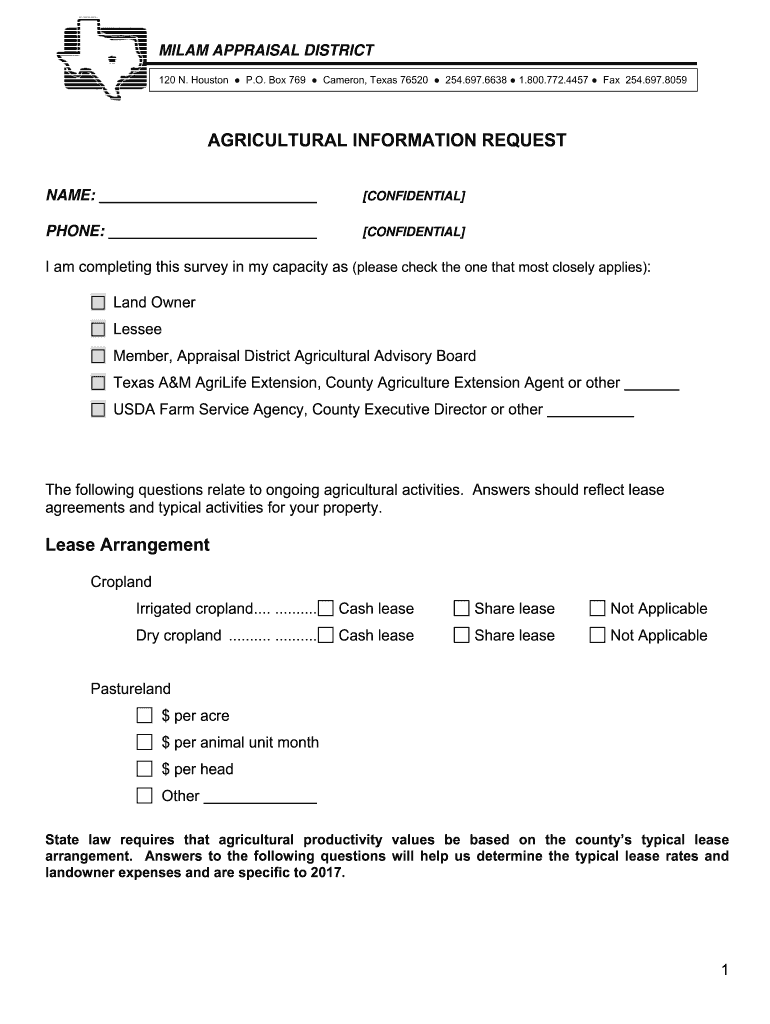 Fillable Online Ag Survey Form - Fillable Form Sample.docx Fax Email ...