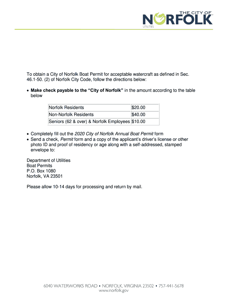 norfolk boat permit Preview on Page 1