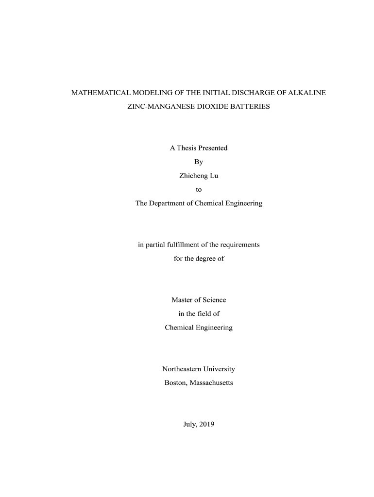 Fillable Online The impedance of the alkaline zincmanganese dioxide