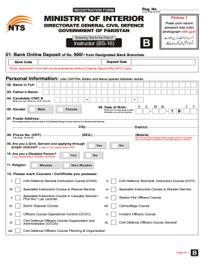 Sample Of Civil Defence Form - Fill Online, Printable, Fillable, Blank ...