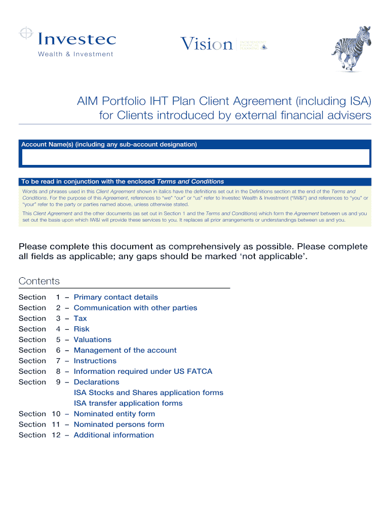 IWI805 v17 AIM Portfolio IHT Plan CAL - Investec Preview on Page 1