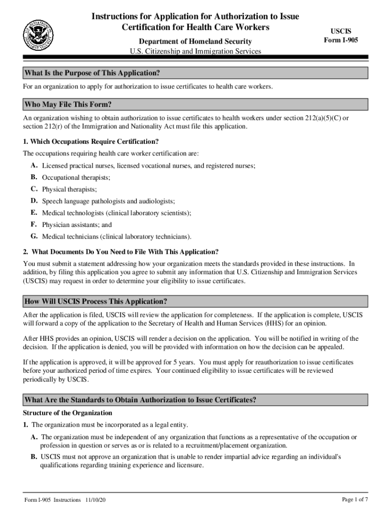 citizenship immigration services instructions template Preview on Page 1