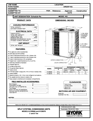 Purchase Order for Condensing Units