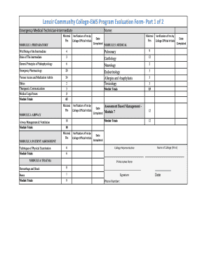 Program evaluation example pdf - EMS Program Evaluation Form - aerospace lenoircc