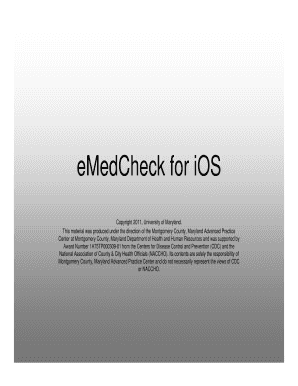 eMedCheck Settings Form
