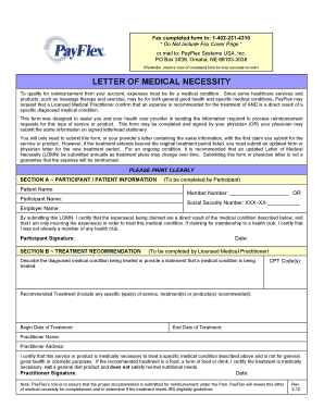 Letter of Medical Necessity