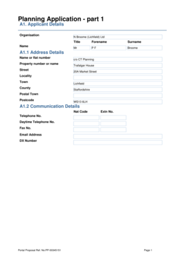 Planning Application Form