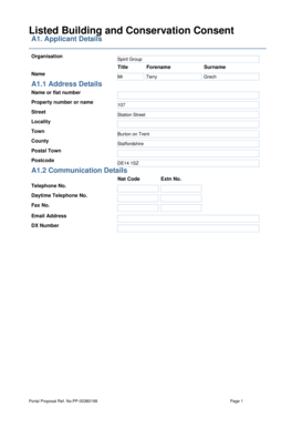 Listed Building and Conservation Consent