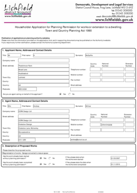 Householder Application for Planning Permission