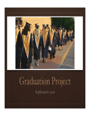 Sophomore Year Graduation Project Form