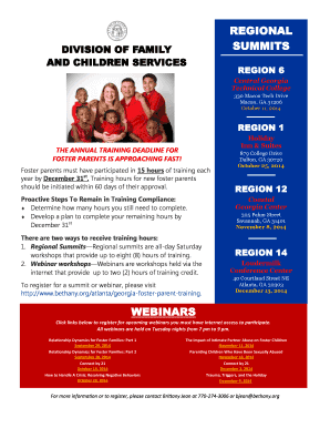 Georgia Foster Parent Training Registration