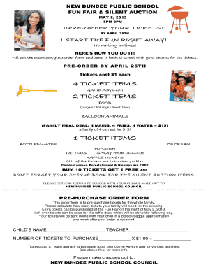 Fun Fair 2013 Ticket & Food Pre-Order Form - New Dundee Public ... - ndd wrdsb