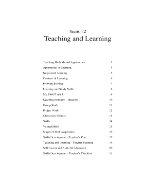 Transition Year Contract of Learning